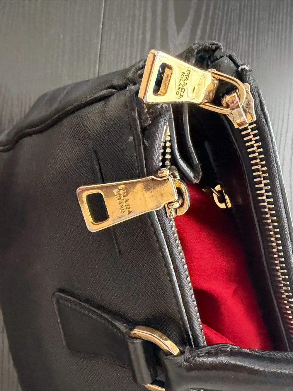 Prada Black Saffiano Tote Bag